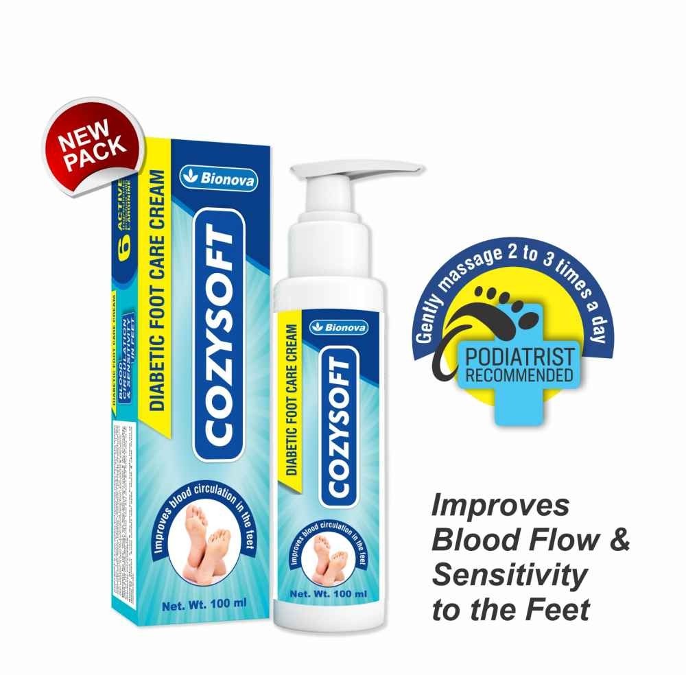 Bionova Cozysoft Diabetic Foot Care Cream New Pack  100ml