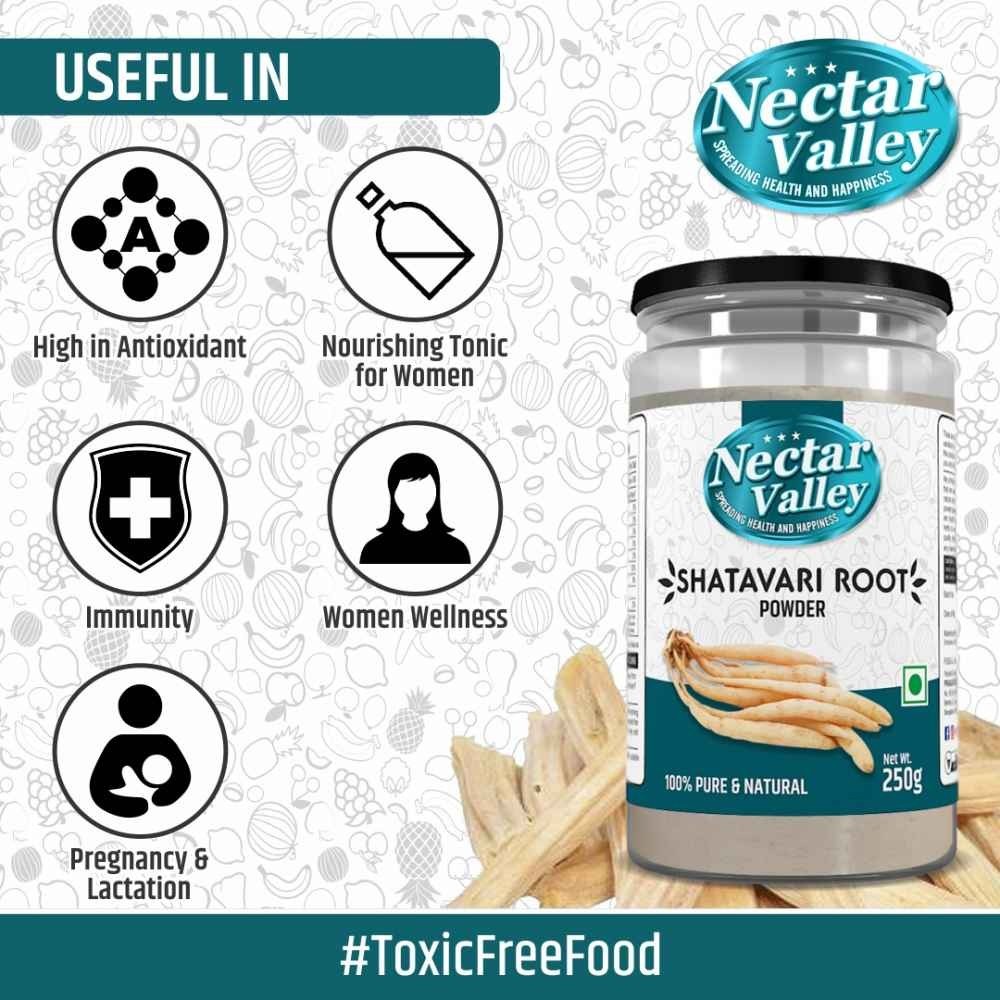 Nectar Valley Shatavari Organically Processed Powder 250g
