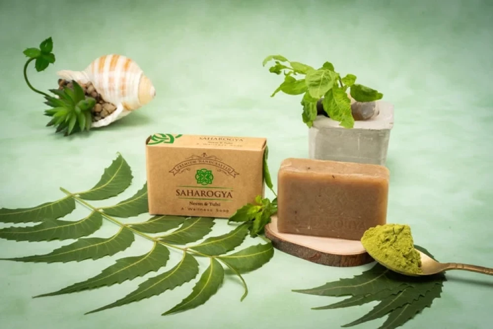 Saharogya Hand Crafted Neem Tulsi Soap
