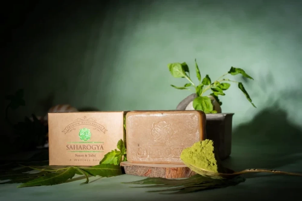 Saharogya Hand Crafted Neem Tulsi Soap