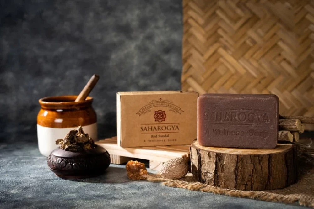 Saharogya Hand Crafted Red Sandal Soap