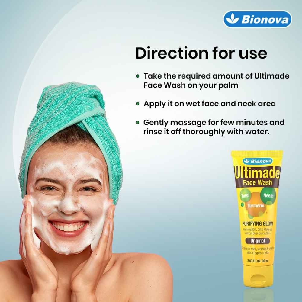 Ultimade Face Wash With Neem, Tulasi And Turmeric Skin Purifying Face Wash_60ml_Pack Of 2