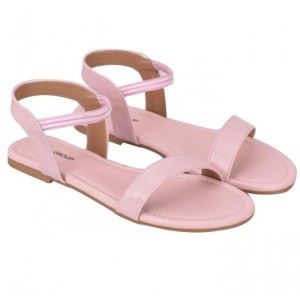 Women's Patent Leather Flat Sandals