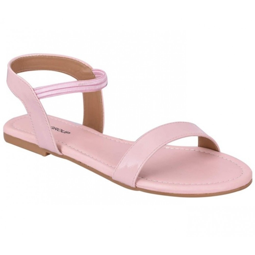 Women's Patent Leather Flat Sandals
