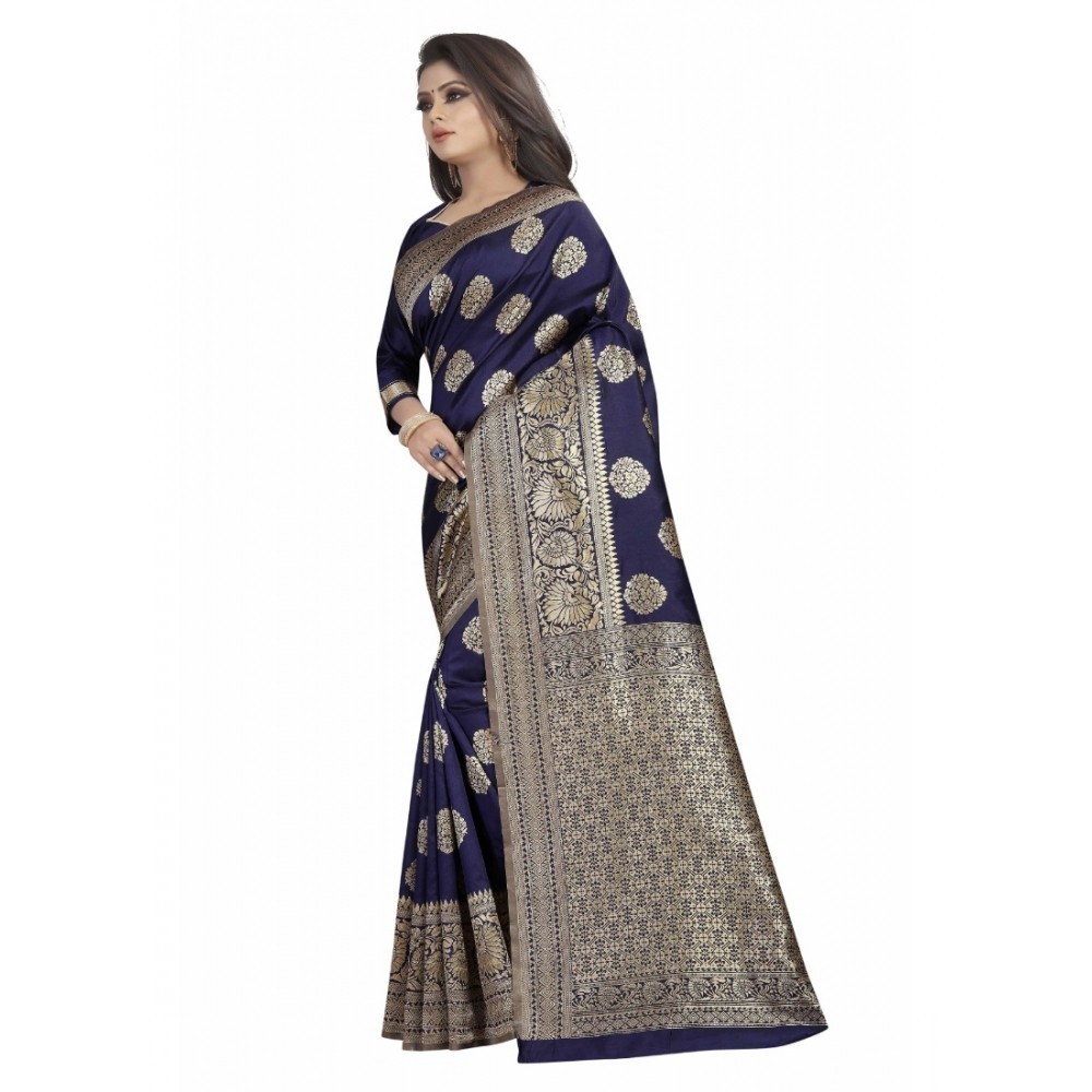 Women's Kota Banarasi Silk Saree with Blouse