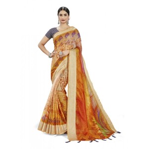 Women's Linen Saree