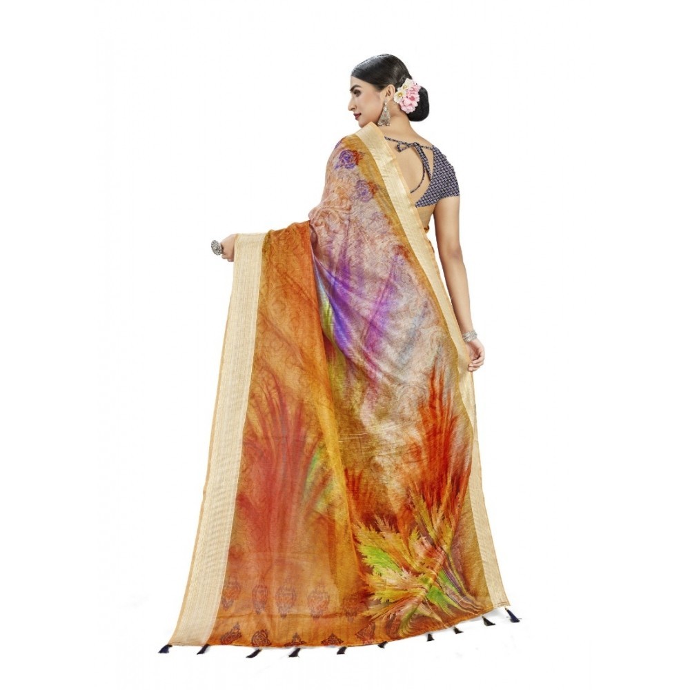 Women's Linen Saree